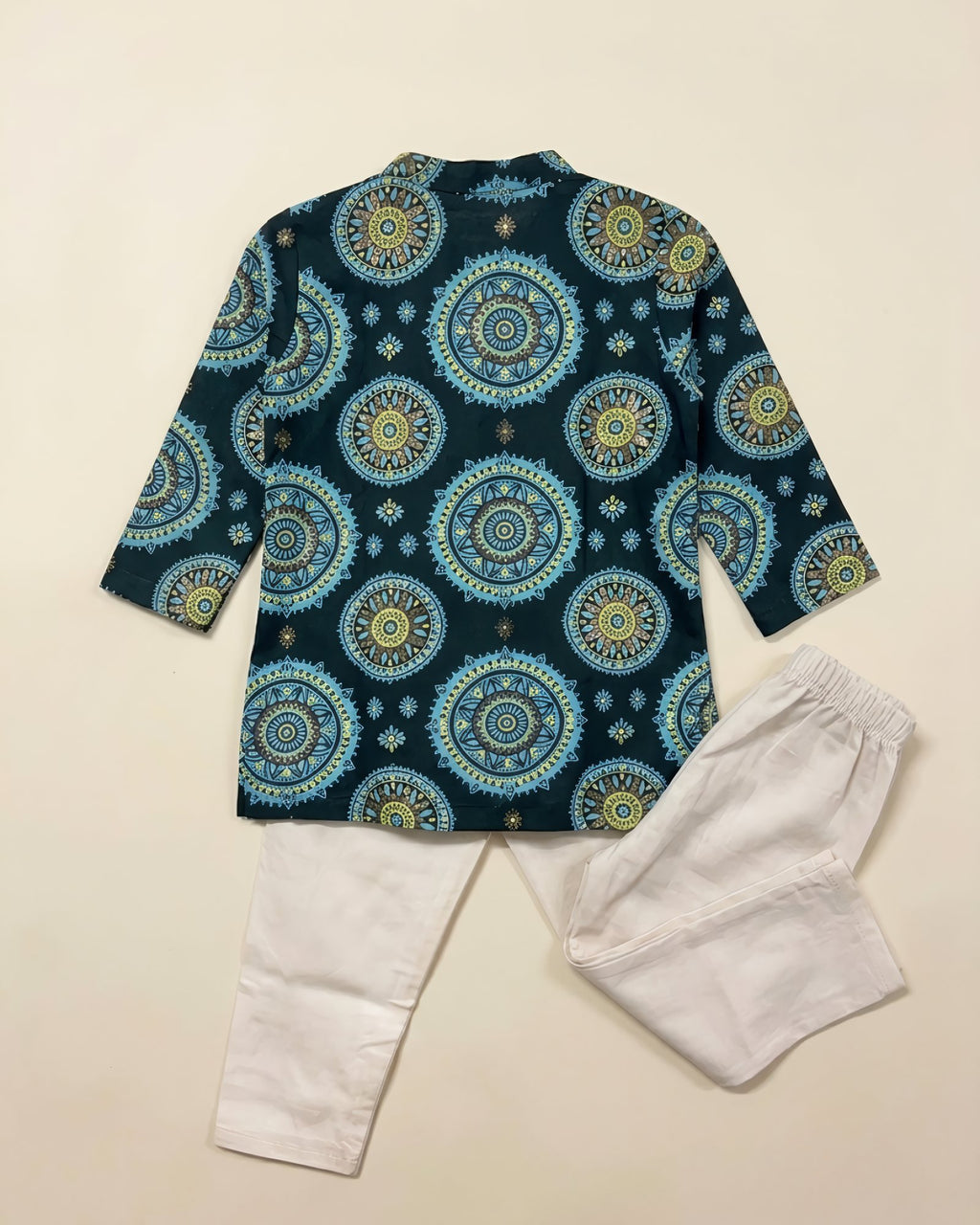 Bottle Green Kurta Pyjama Set