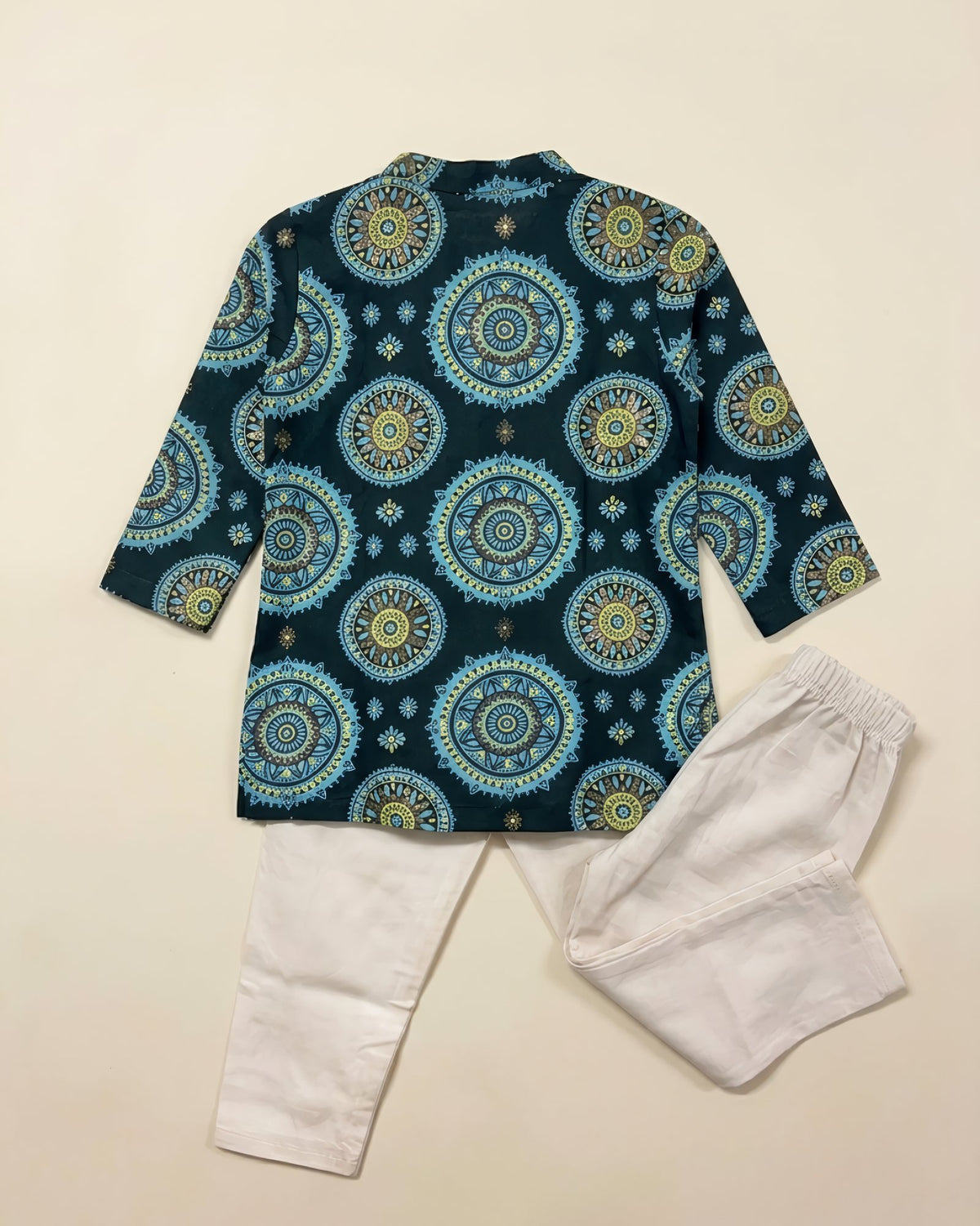 Bottle Green Kurta Pyjama Set