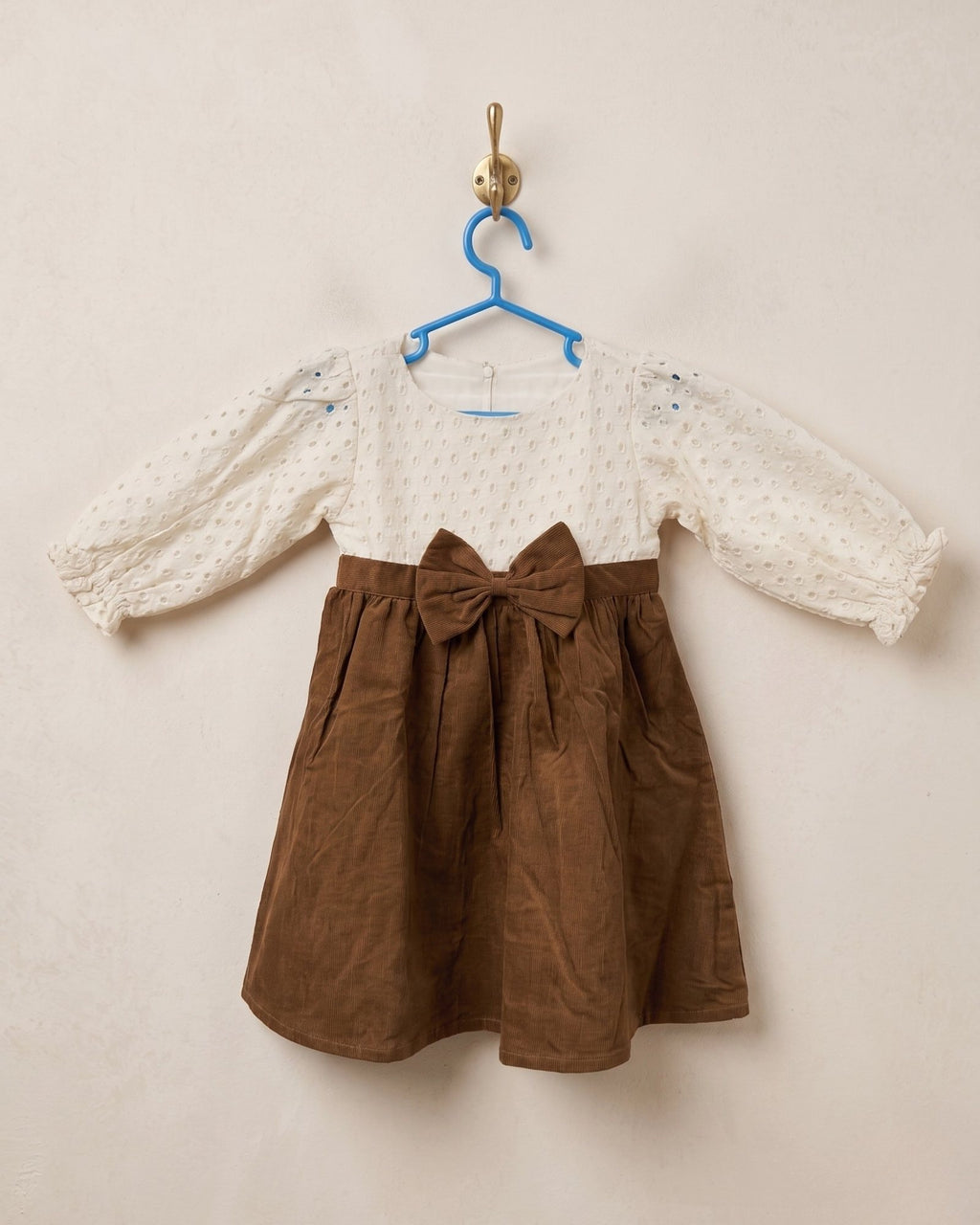 Schiffli & Corduroy Fusion Casual Frock